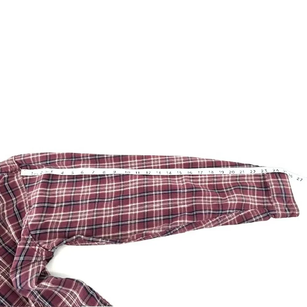 LL Bean Mens Purple Flannel Shirt XLT - Picture 8 of 9